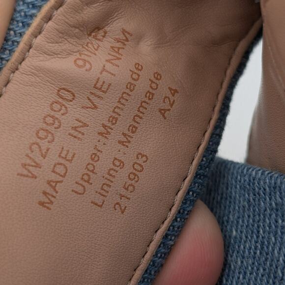 Cole Haan Zerogrand Meritt Flat Sandals Women's Blue/White Size US9.5B EU40 - Picture 8 of 10